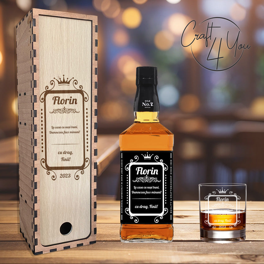 Set whisky Jack Daniels -Pentru Naș-2